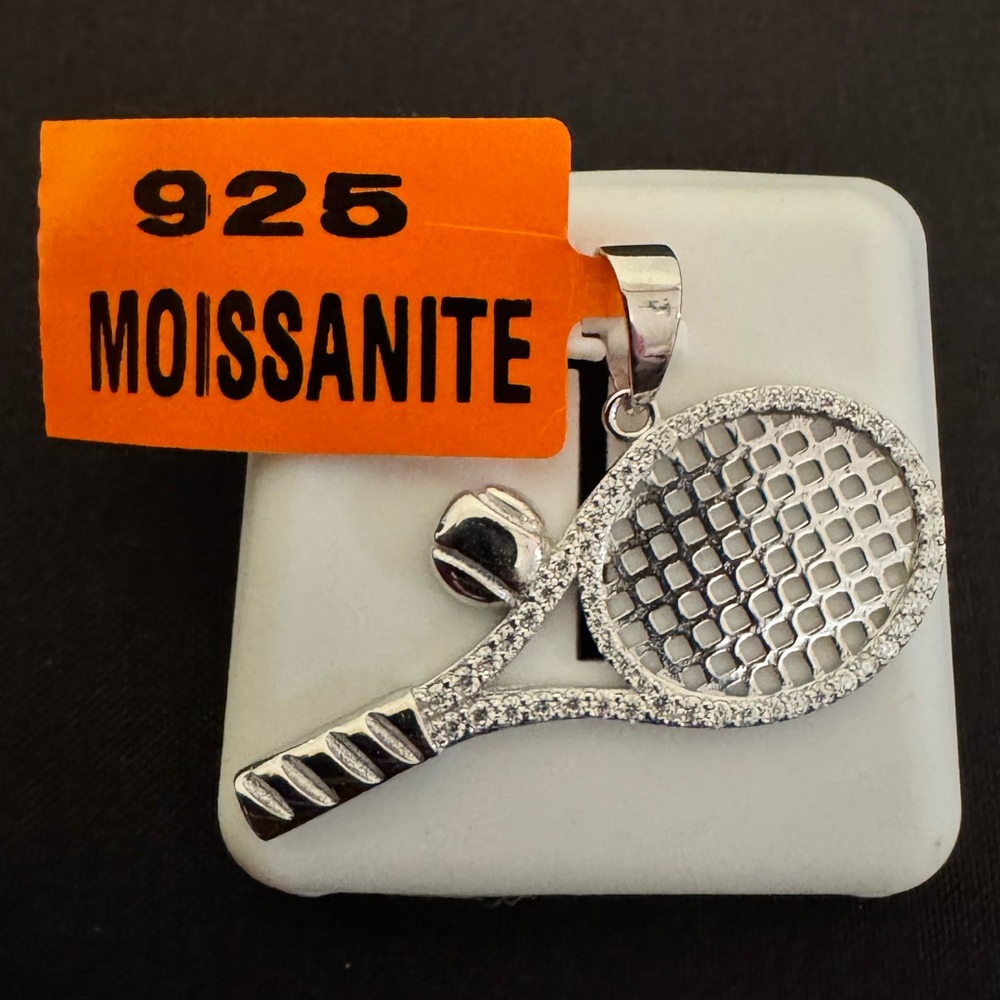 💎Moissanite Tennis Racket Pendant - 925 Sterling Silver